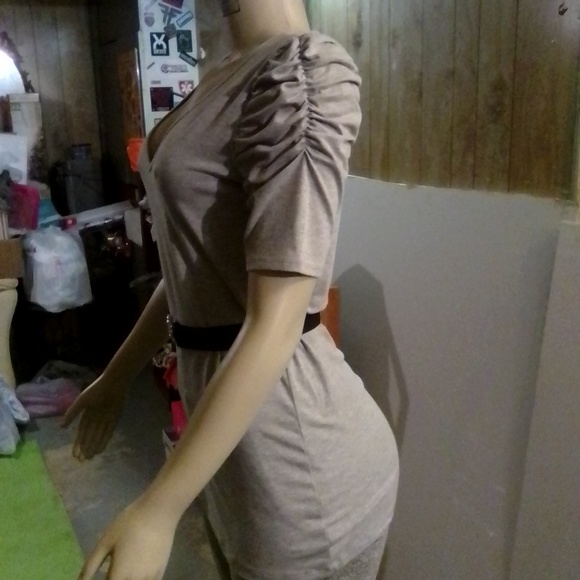 NWOT M.K.M. Designs Short Sleeved Belted Tunic Sz M juniors - Picture 5 of 16